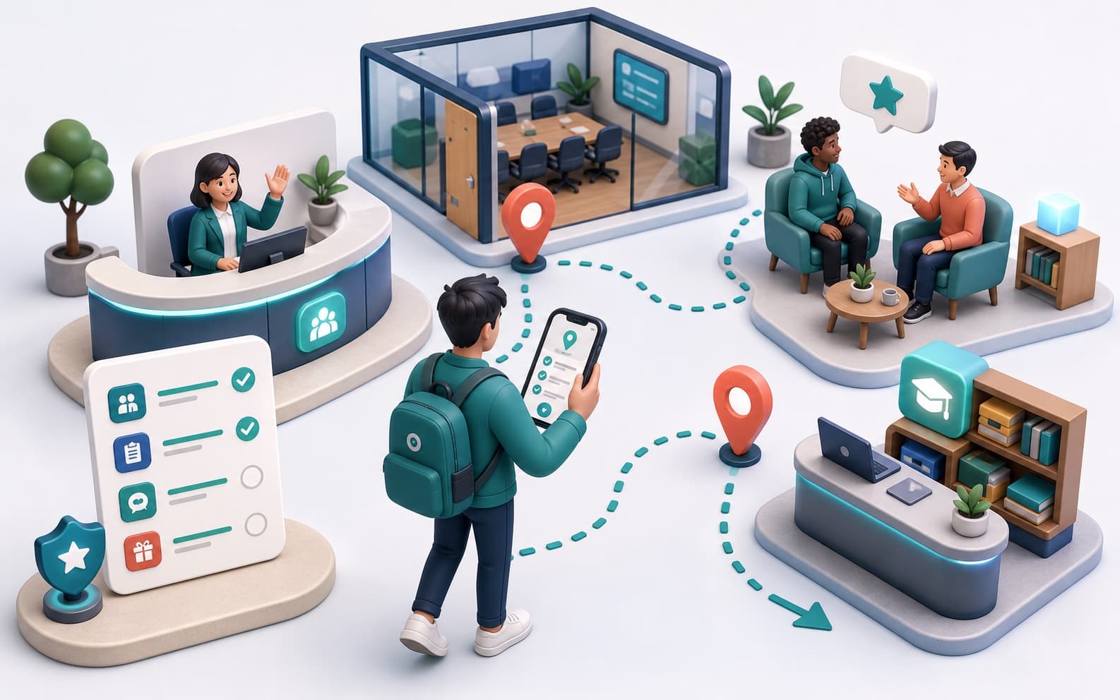 Onboarding 3D scenario